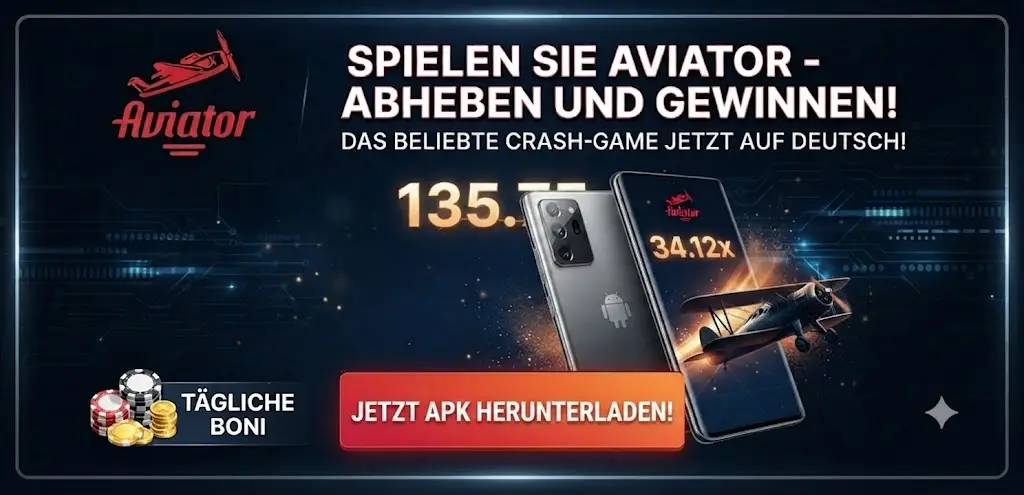 Aviator App auf dem Smartphone
